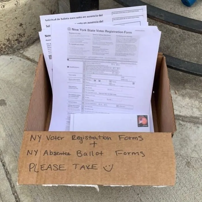 Now This Is An Important Stoop!!!! Register And Please Get Your Vote On! 433 Jefferson Ave In Bed Stuy.