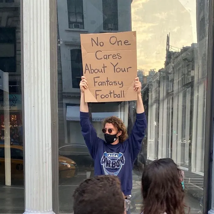 Dude Keeps Protesting Annoying Everyday Things With Funny Signs