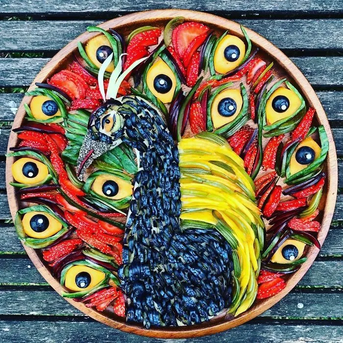 I Turn Food Into Art To Make My Sons Eat More Fruit And Veggies (70 Pics)
