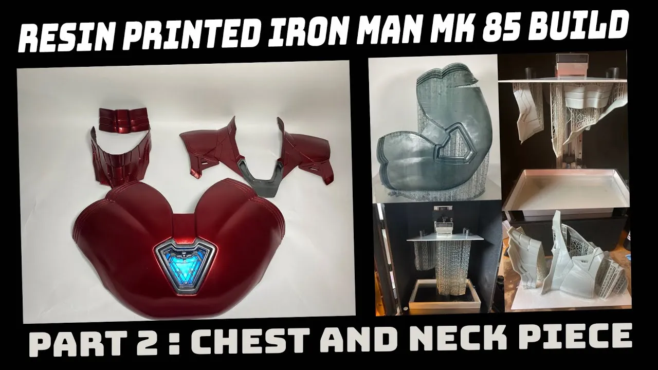 Resin Printed Iron Man Mk 85 Build