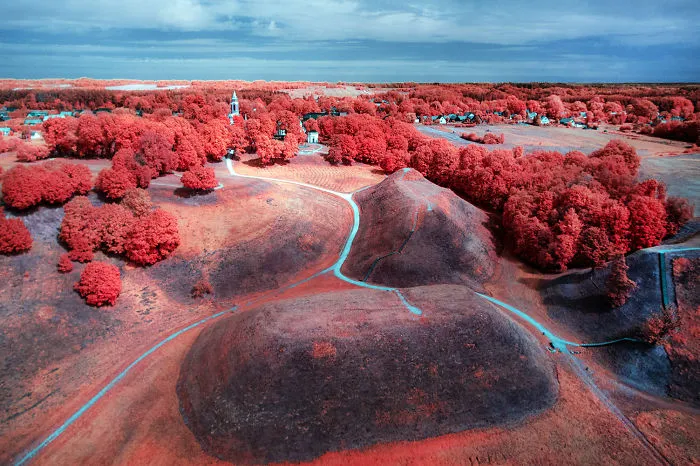 21 Otherworldly Photographs I Captured Using A Drone And An Infrared Camera