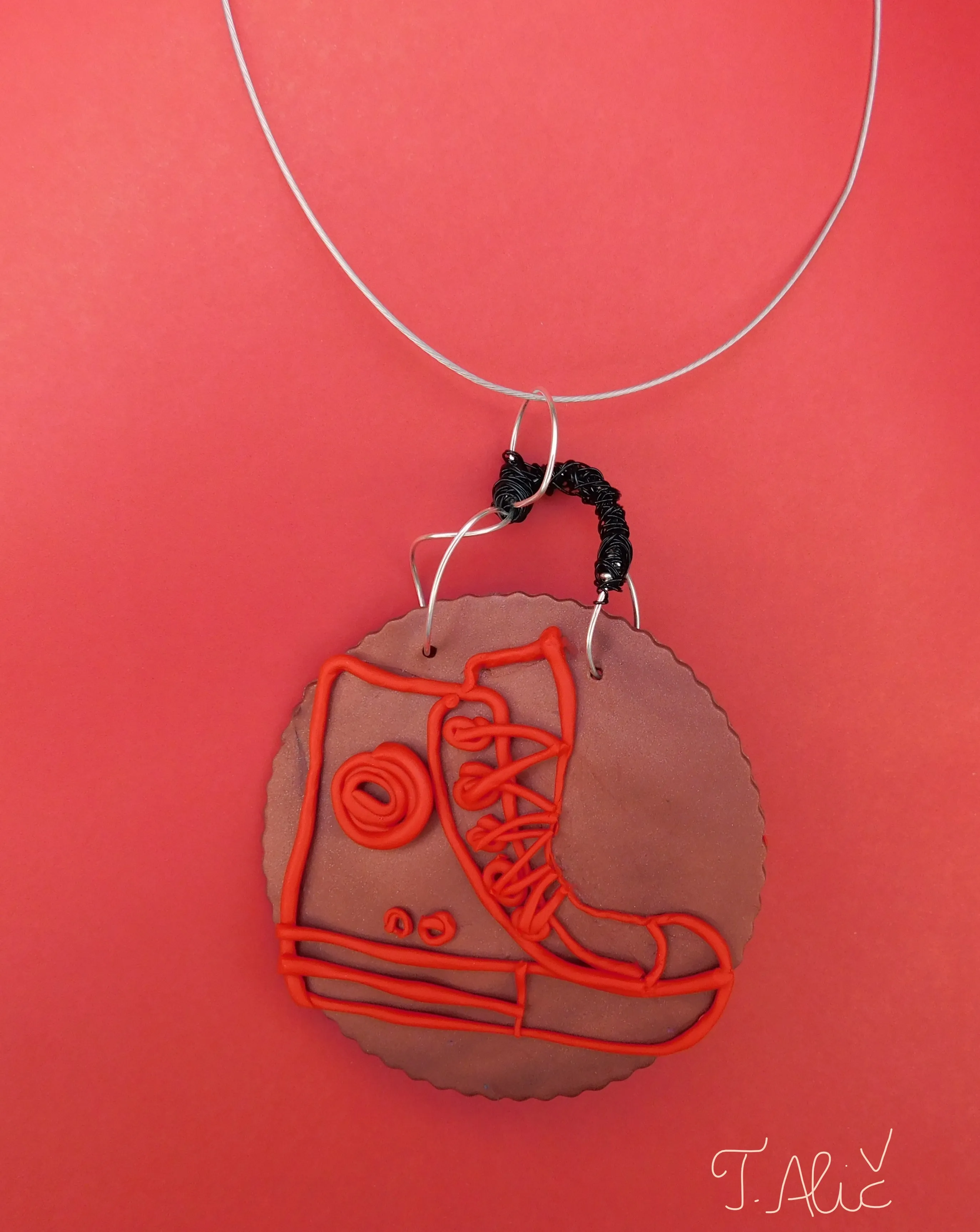 Handmade Necklace: Sneaker
