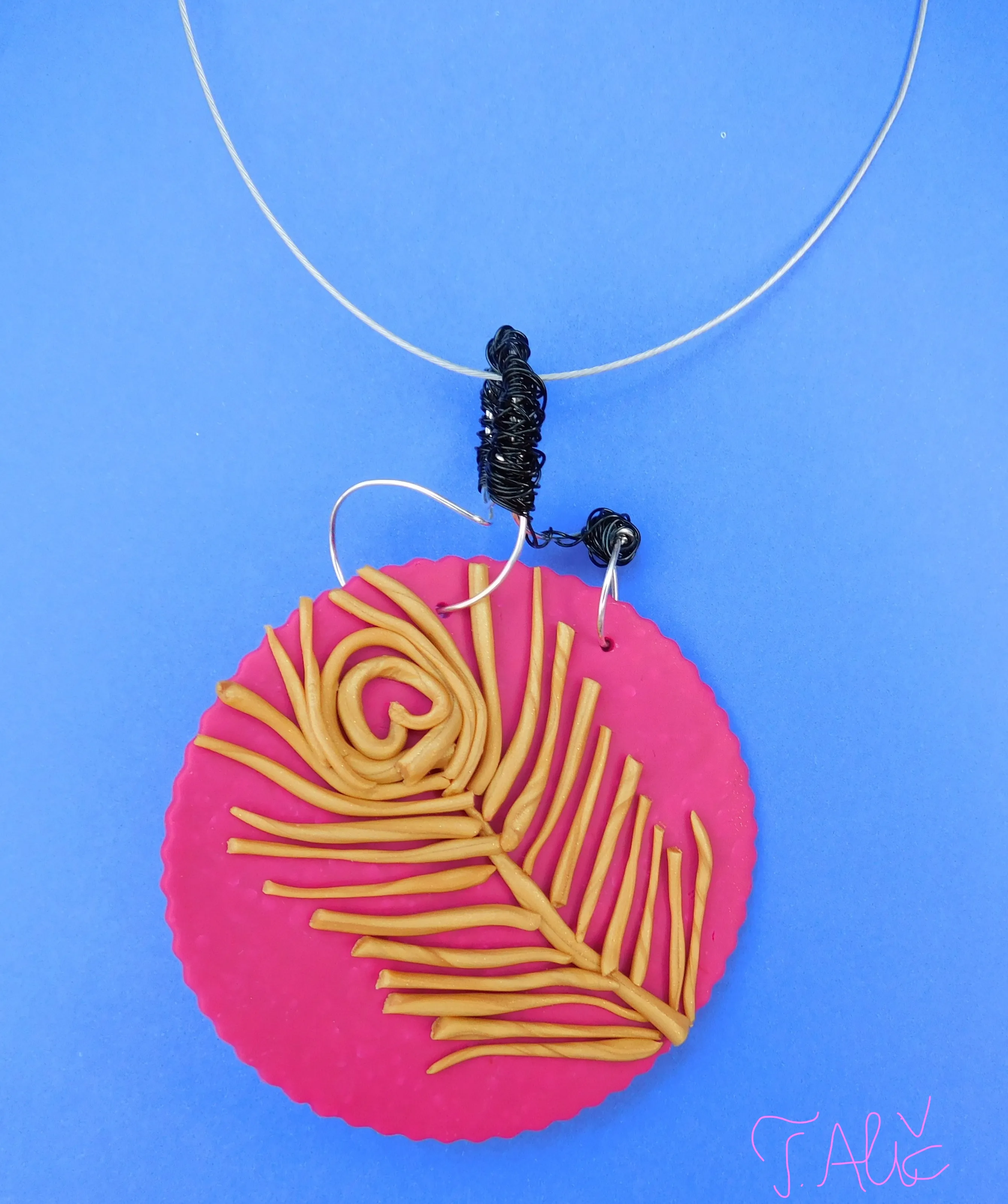 Handmade Necklace: Peacock's Feather