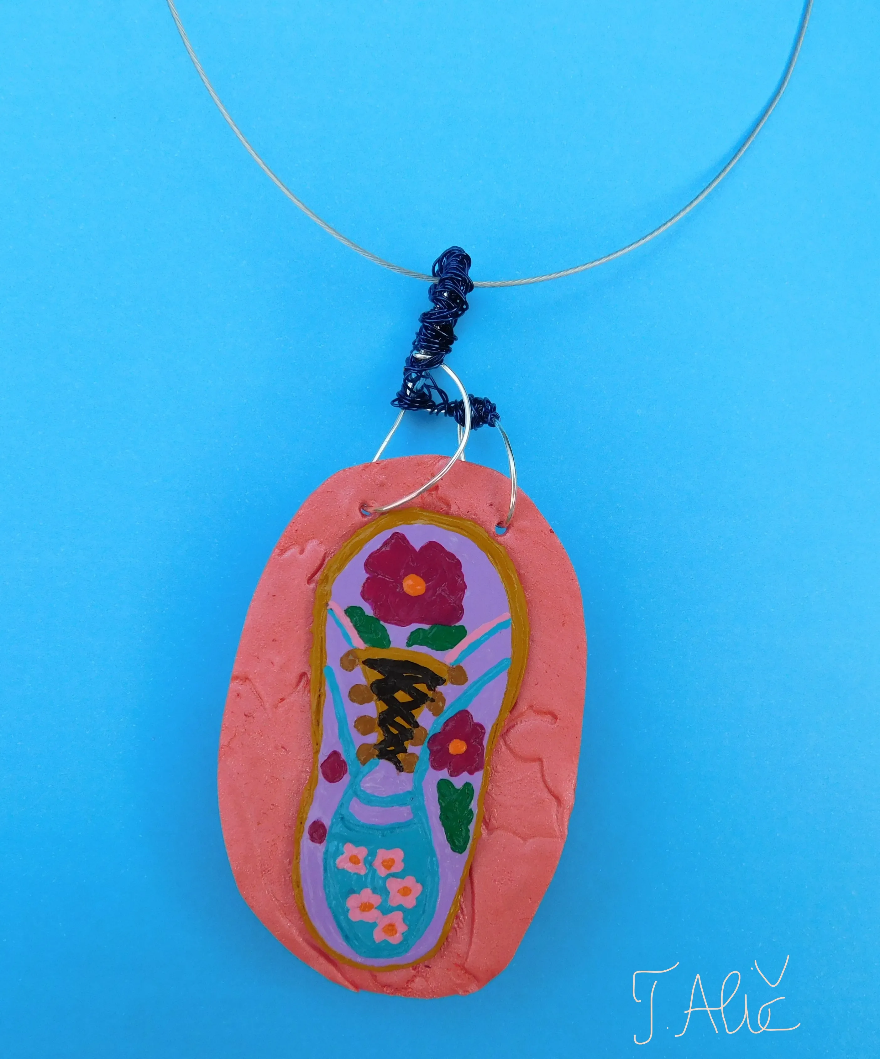 Handmade Necklace: Sneaker