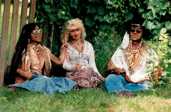 "Hippies Making Peace In The Park"