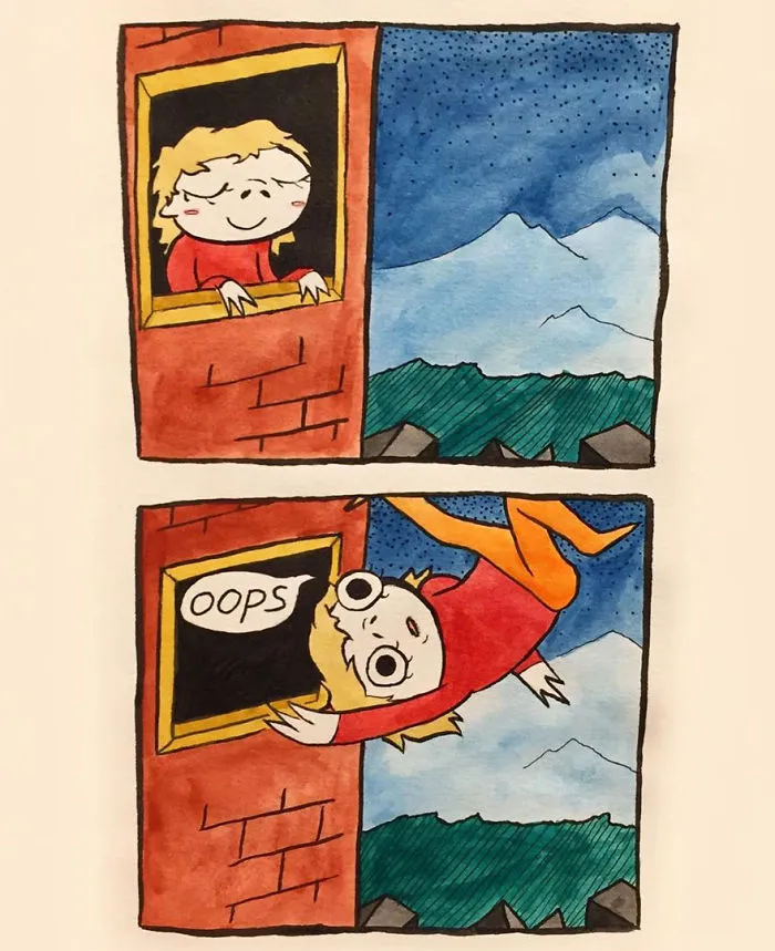 I Make Silly Watercolor Comics (Very Cool) (17 Pics)