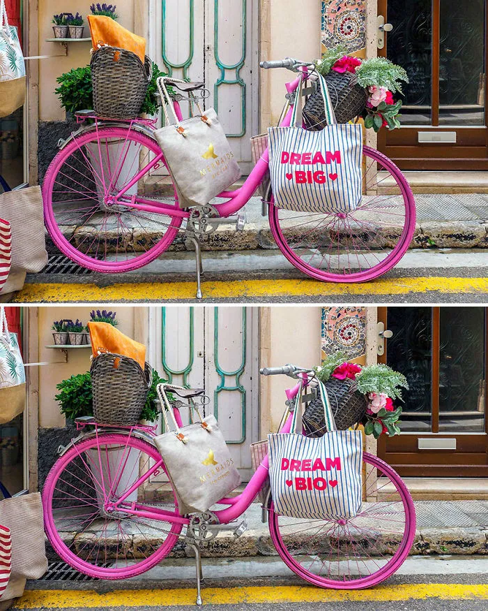 Bicycle On The Street (12 Differences)