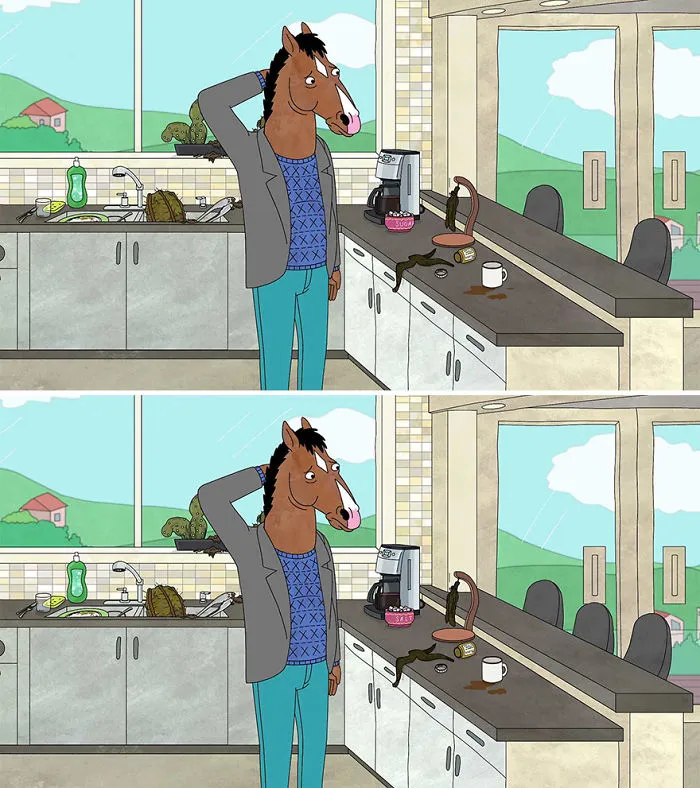 "Bojack Horseman" (12 Differences)