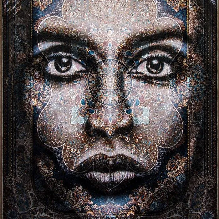 I Use Traditional Persian Rugs As Canvas To Spray-Paint Female Portraits (61 Pics)