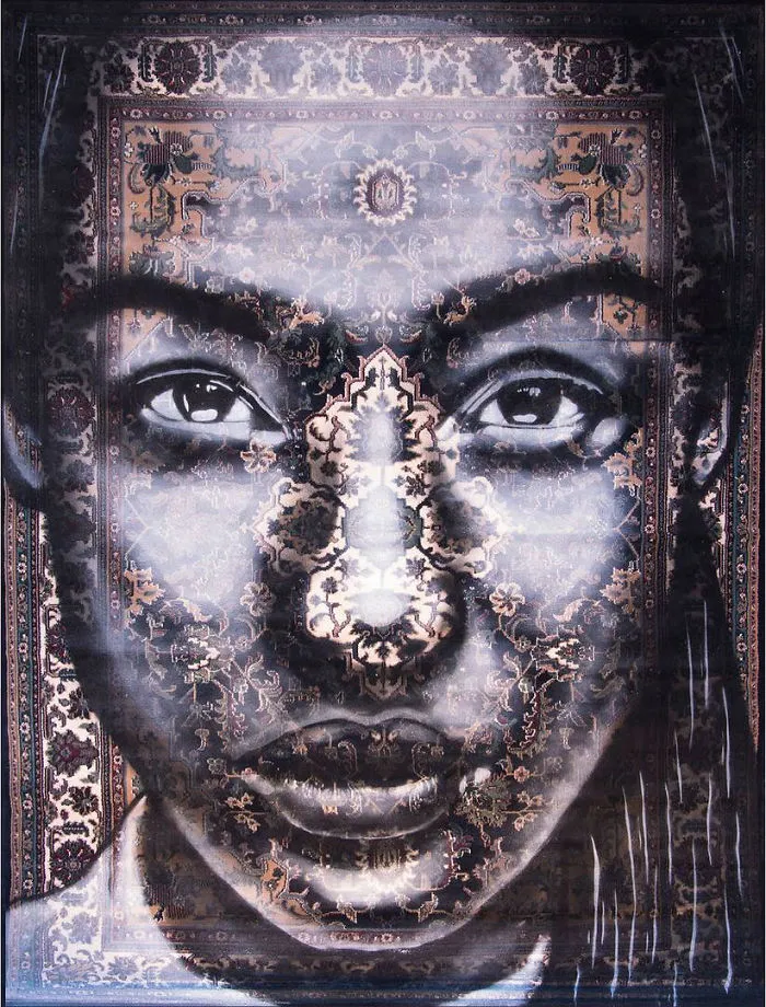 I Use Traditional Persian Rugs As Canvas To Spray-Paint Female Portraits (61 Pics)