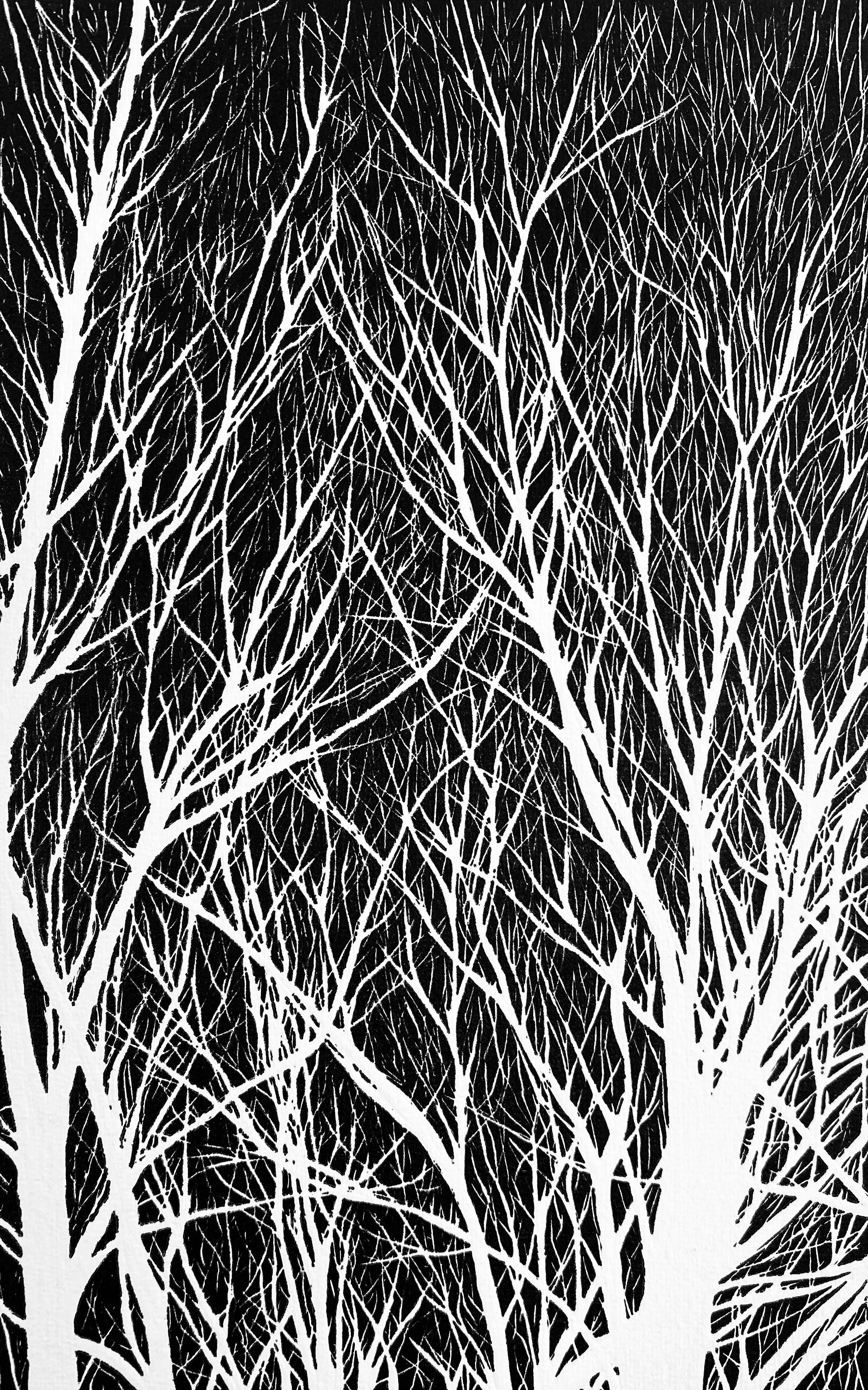 Linocut "Trees"