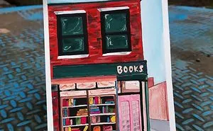 I Started Reading Books During The Lockdown And Decided To Paint A Bookstore!! :)