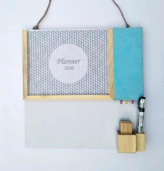 Planner With Pin Board And Whiteboard - Blue? - Ivei