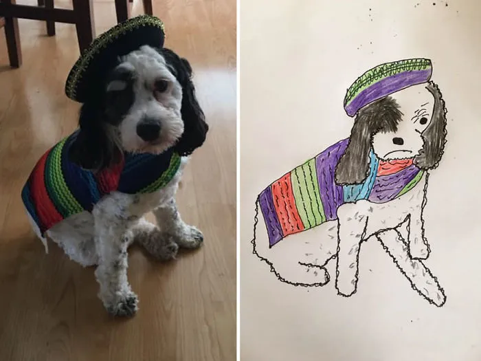 I Have Never Drawn In My Life, But I Am Doing Crappy Pet Portraits To Raise Money For Charity (30 Pics)