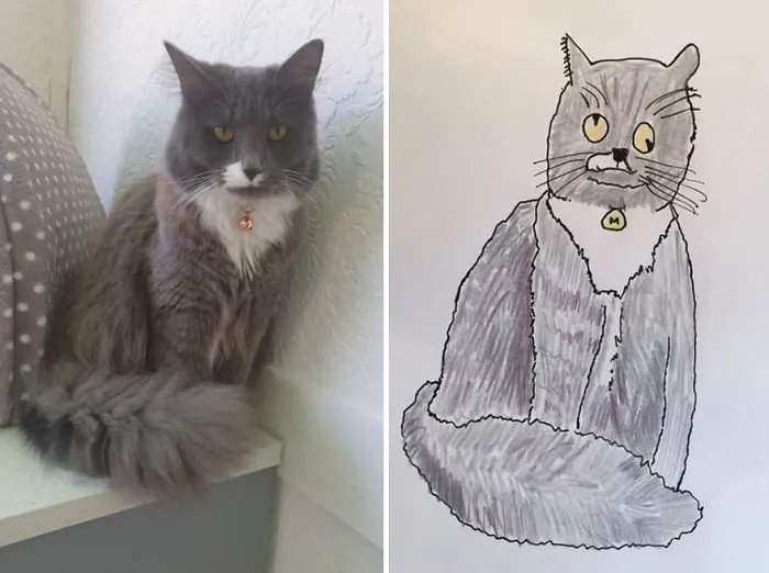 I Have Never Drawn In My Life, But I Am Doing Crappy Pet Portraits To Raise Money For Charity (30 Pics)