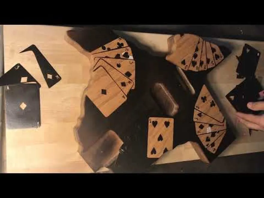 Playing Card Finish Of Custom Guitar