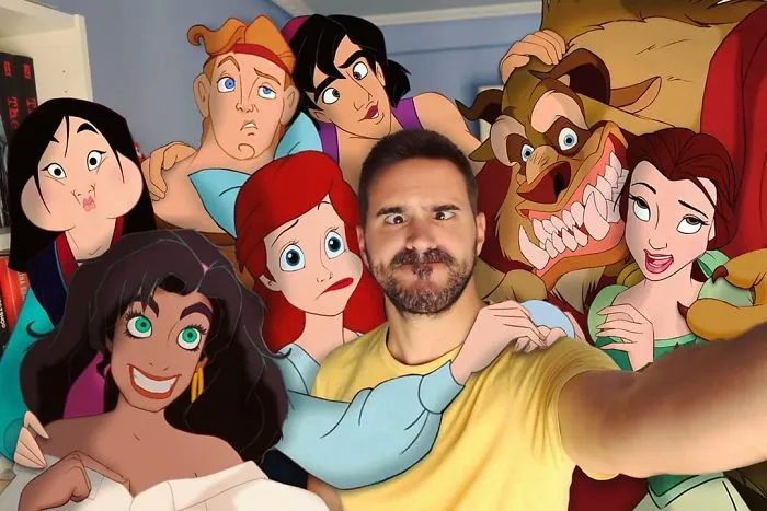 Este hombre mete a personajes Disney en sus fotos y parece que se divierten juntos (30 imágenes)
