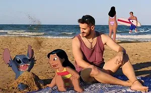 Guy Edits Disney Characters Into His Photos And The Result Looks Like They're Having A Blast (30 Pics)