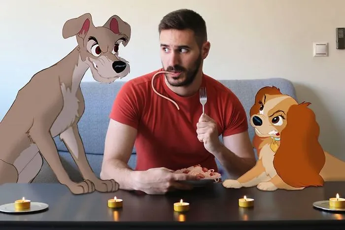 Este hombre mete a personajes Disney en sus fotos y parece que se divierten juntos (30 imágenes)