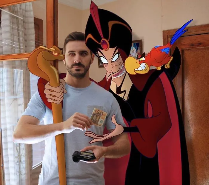 Guy Edits Disney Characters Into His Photos And The Result Looks Like They're Having A Blast (30 Pics)
