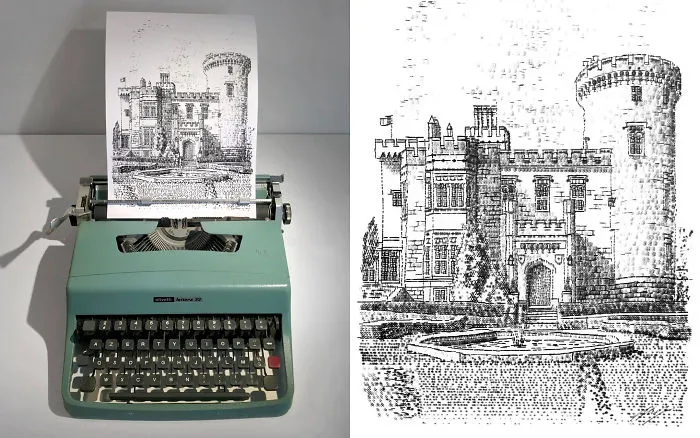 This Young Artist Draws With A Typewriter, And Here Are 30 Of His Impressively Detailed Images