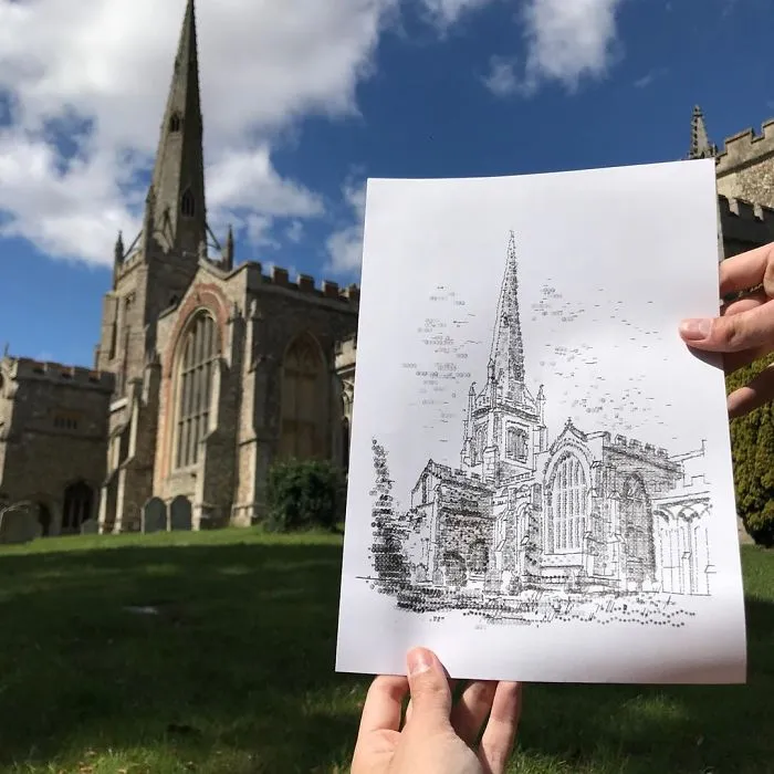 This Young Artist Draws With A Typewriter, And Here Are 30 Of His Impressively Detailed Images