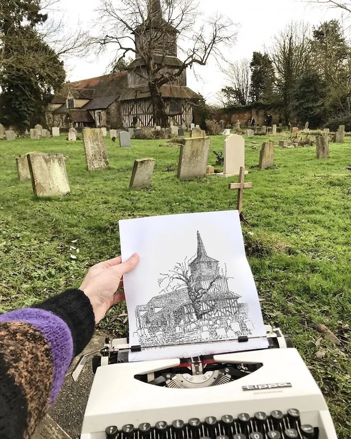 This Young Artist Draws With A Typewriter, And Here Are 30 Of His Impressively Detailed Images
