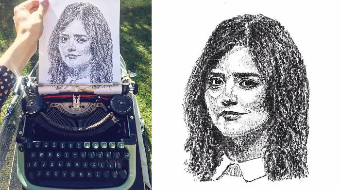 This Young Artist Draws With A Typewriter, And Here Are 30 Of His Impressively Detailed Images