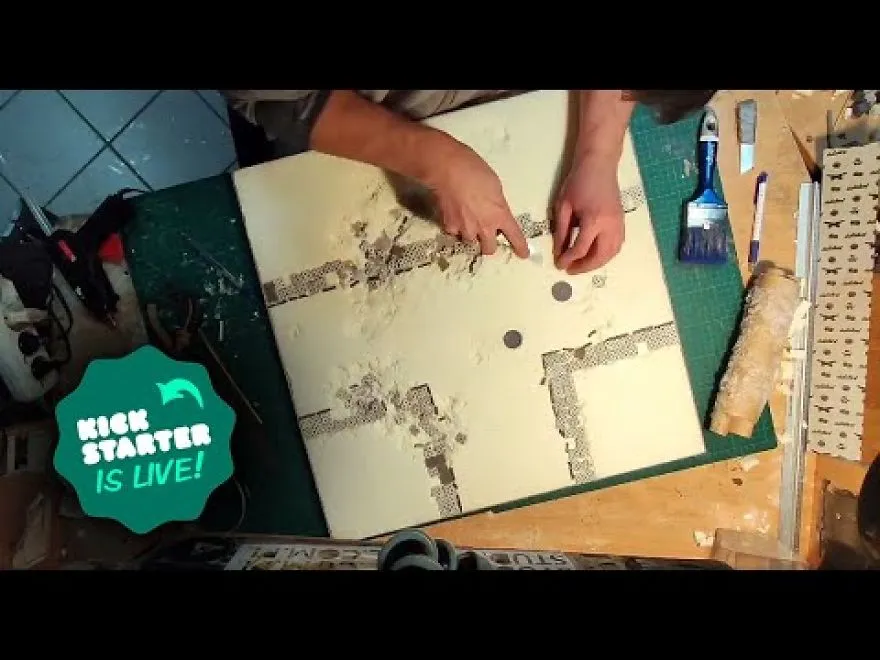 I Spent 3 Weeks Them Make Game Mat Handmade Prototype For Battlepack Project. Play Well Anywhere.
