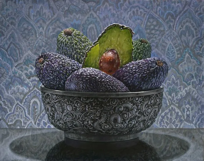 Avocados (11.5 x 14.5, Oil On Panel, 2020)