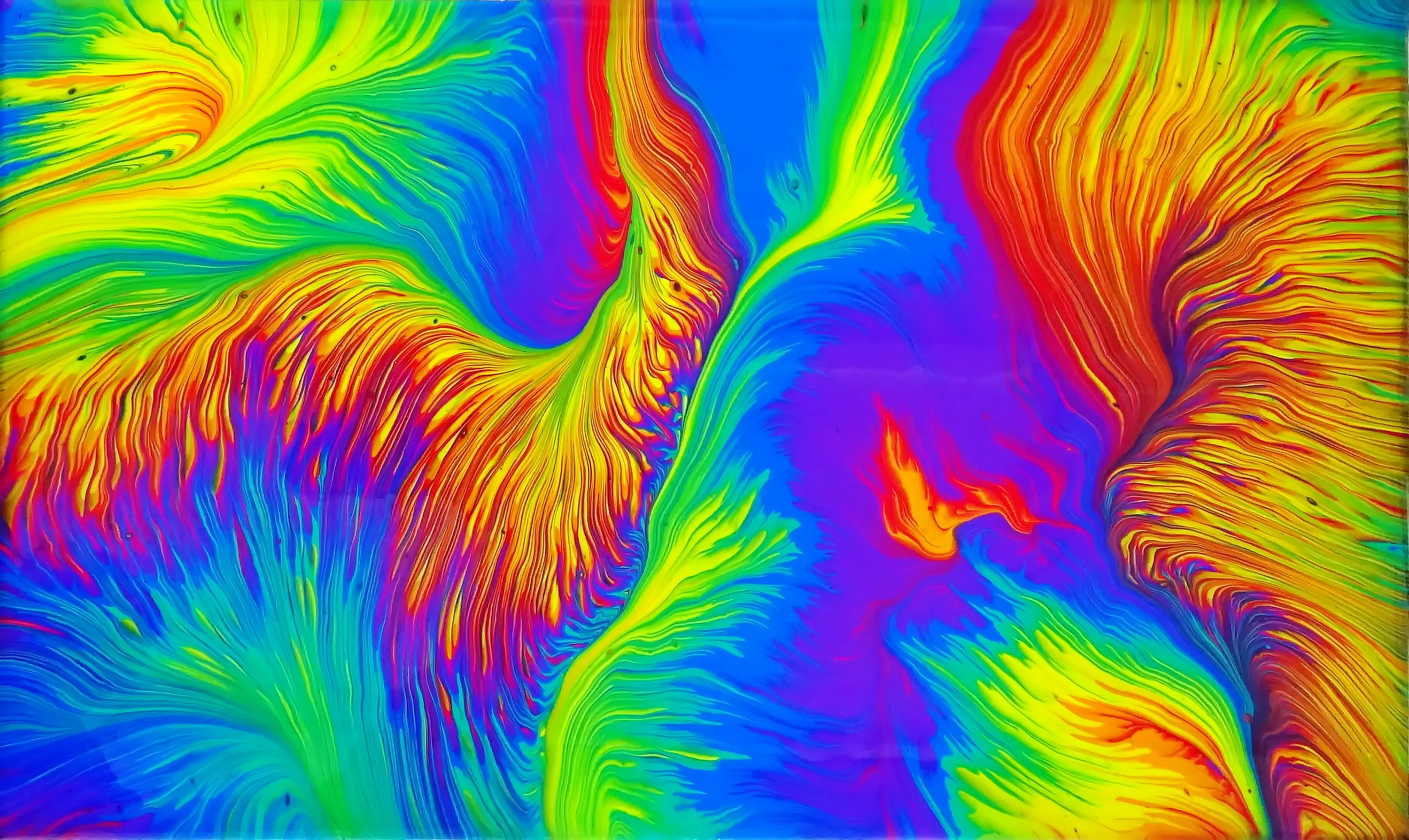 Rainbow Week🌈 ~ Wandering Split Cup Pour ~ Acrylic Pour Painting ~ 7 Different Pour Techniques
