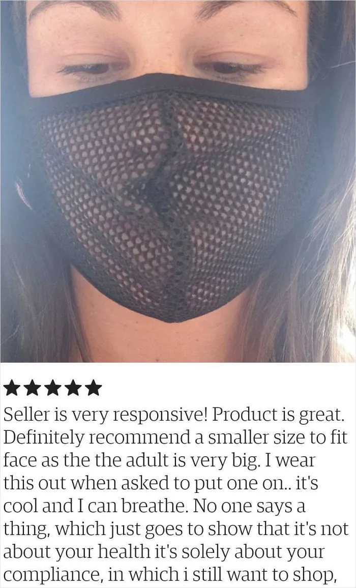 "How Are Americans This Embarrassing": 30 People Loving "Breathable" Face Masks On Etsy That Offer No Protection From Covid-19