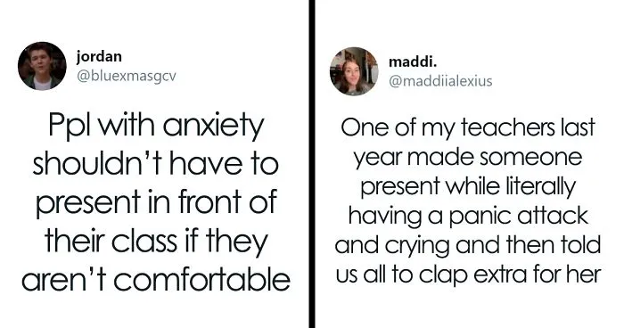 Twitter User Says Teachers Shouldn’t Force Anxious Students To Present In Front Of The Class, Sparks A Heated Discussion