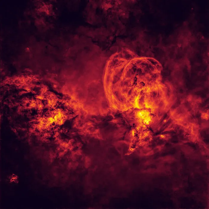Stars And Nebulae Winner - 'Cosmic Inferno' By Peter Ward