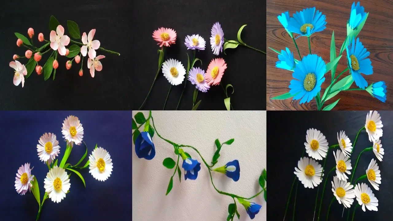 6 Easy Paper Flowers