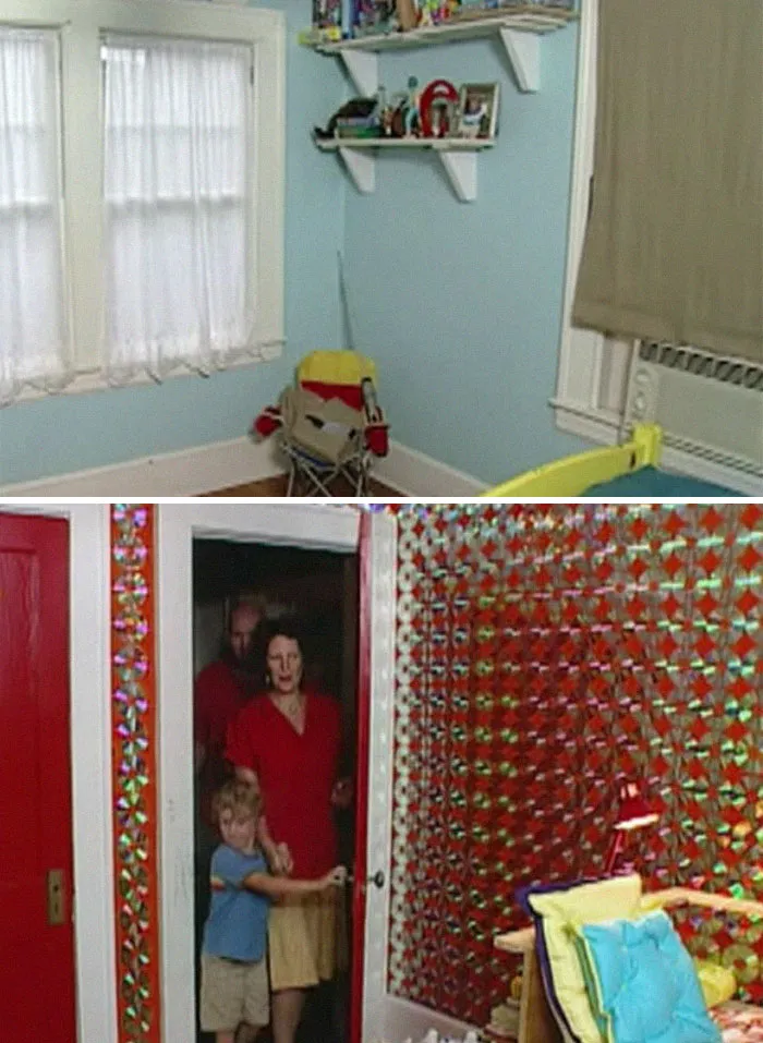 This Room That Was Decorated With 1,800 Cds. That's Cds On Every Single Part Of The Walls