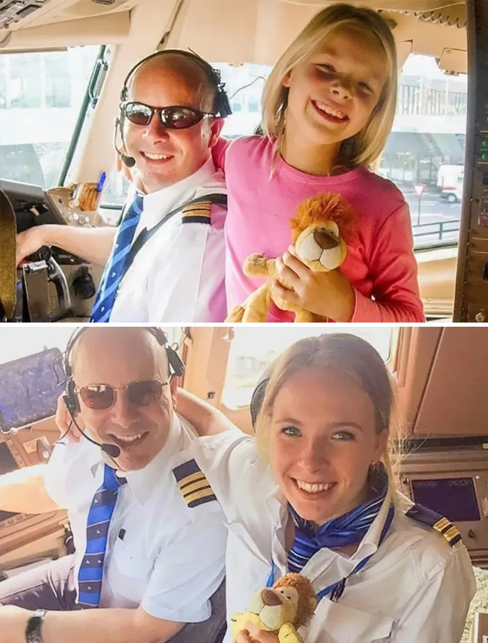 Father And Daughter 13 Years Later. 2006 vs. 2019