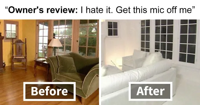 25 Times The BBC Show 'Changing Rooms' Thought They Nailed Their Room Makeovers, But Now The Designs Look Dreadful