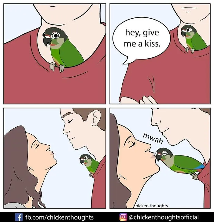 30 Funny Comics About Parrots, Illustrated By A Bird Owner