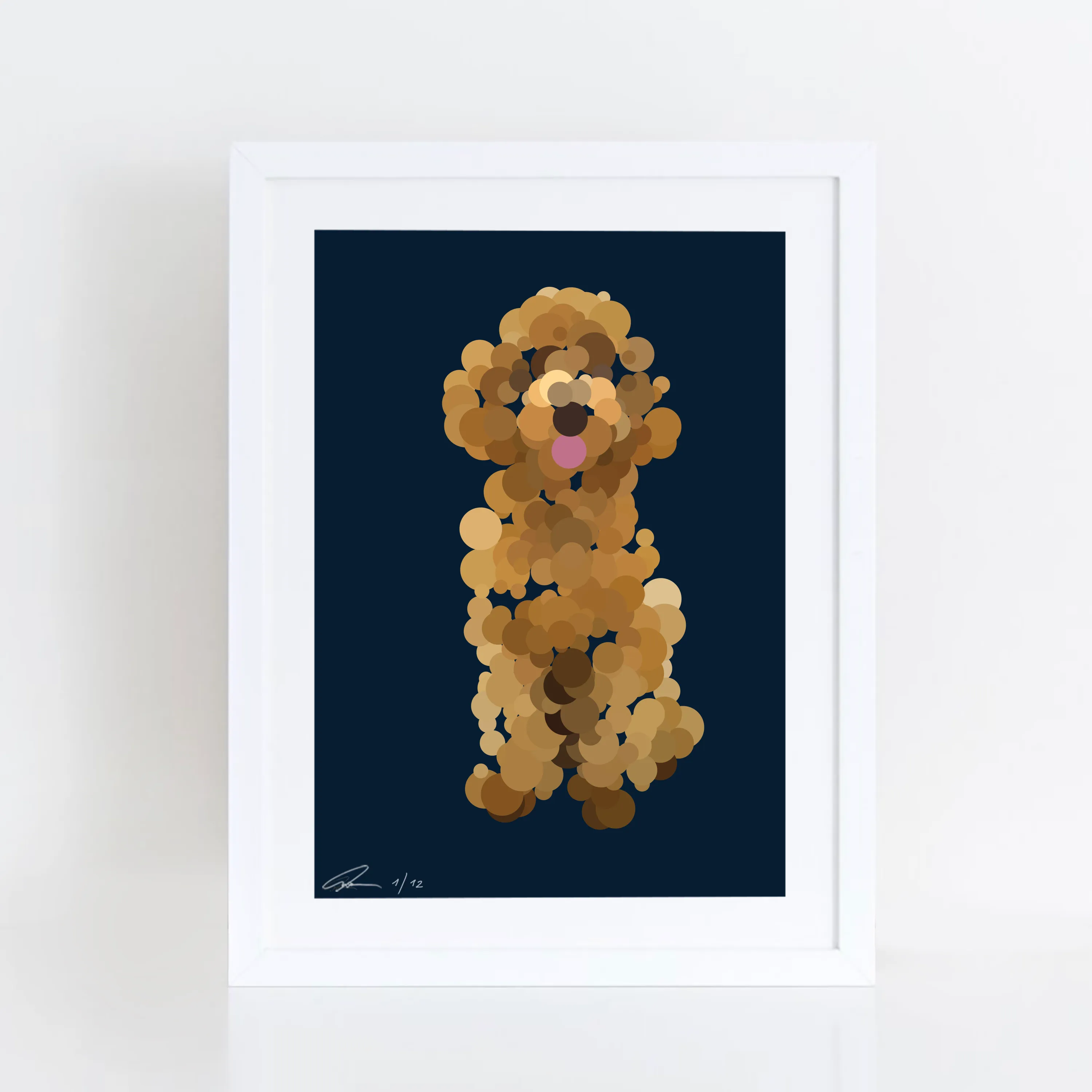 I'm Making Wooden Pointillist Happy Life-Size Dogs Showing Their Tongues