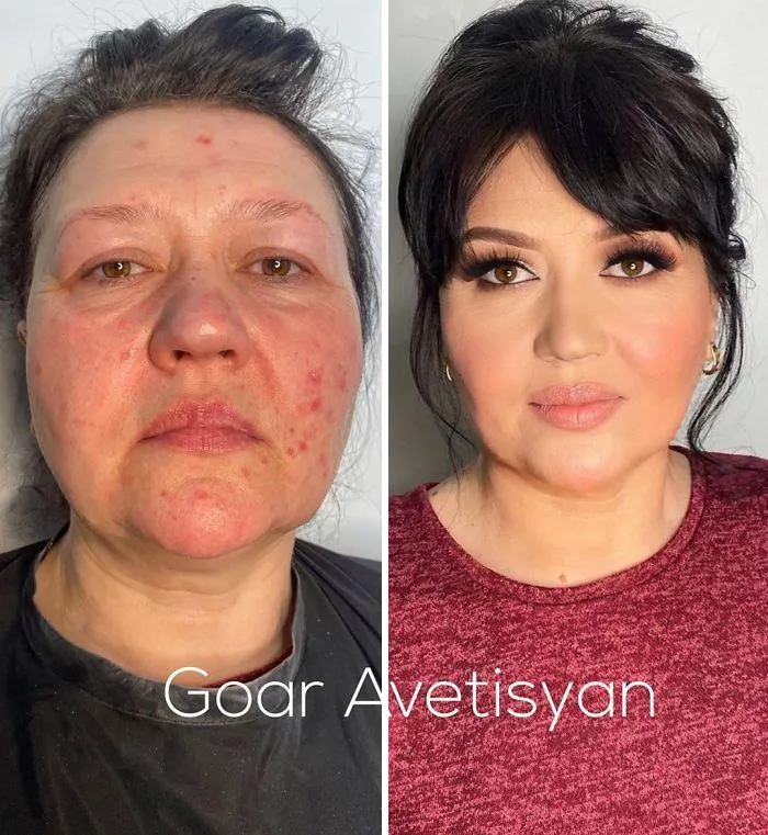 30 Increíbles transformaciones gracias al maquillaje que demuestran que “toda mujer es una estrella de Hollywood” (Nuevas fotos)