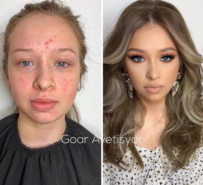 30 Increíbles transformaciones gracias al maquillaje que demuestran que “toda mujer es una estrella de Hollywood” (Nuevas fotos)