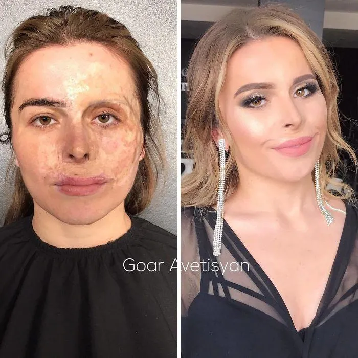 30 Increíbles transformaciones gracias al maquillaje que demuestran que “toda mujer es una estrella de Hollywood” (Nuevas fotos)