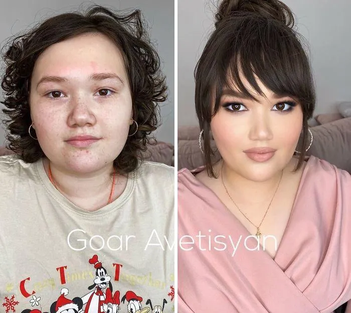 30 Increíbles transformaciones gracias al maquillaje que demuestran que “toda mujer es una estrella de Hollywood” (Nuevas fotos)