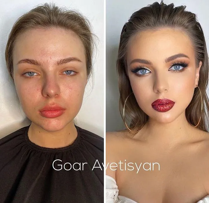 30 Increíbles transformaciones gracias al maquillaje que demuestran que “toda mujer es una estrella de Hollywood” (Nuevas fotos)