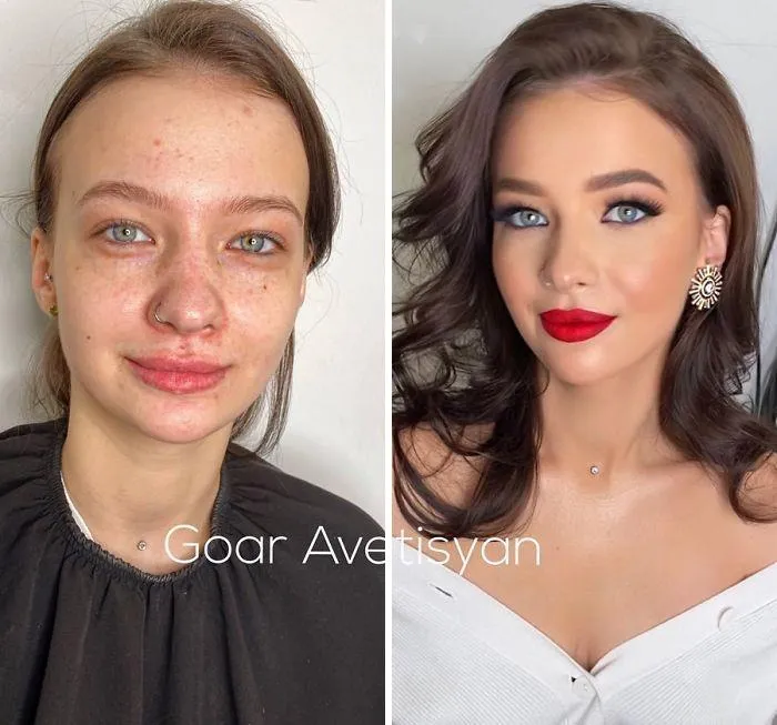 30 Increíbles transformaciones gracias al maquillaje que demuestran que “toda mujer es una estrella de Hollywood” (Nuevas fotos)