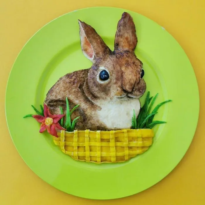 Kids Encourage Their Mom To Post Her Food Art On The Internet, And She Goes Viral (30 Pics)