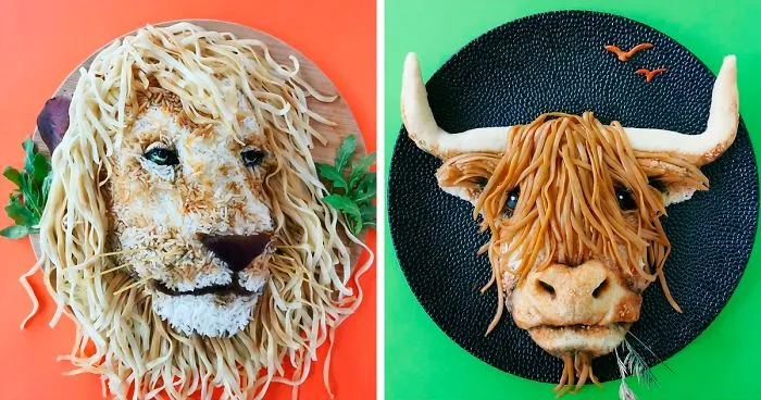Kids Encourage Their Mom To Post Her Food Art On The Internet, And She Goes Viral (30 Pics)