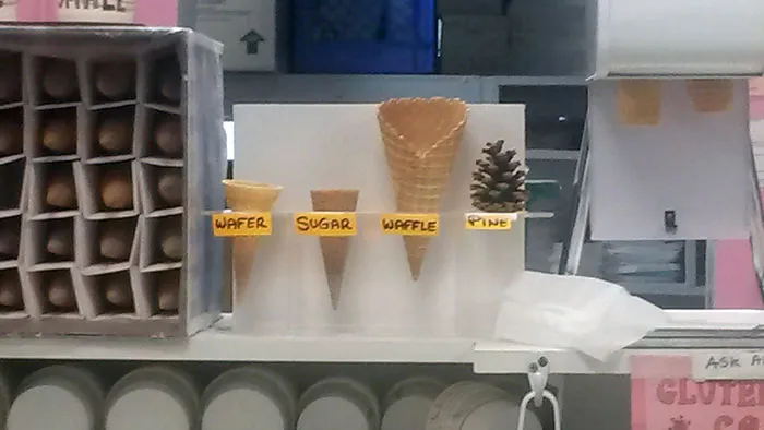 This Cone Display At My Local Ice Cream Shop
