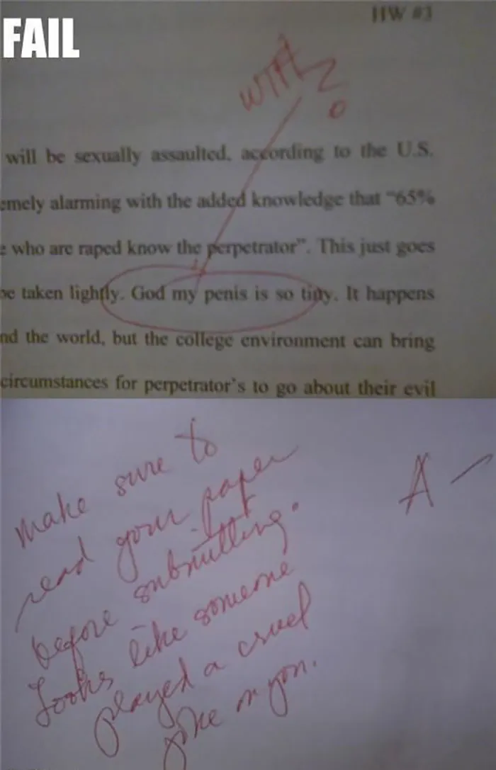 32 Times Students Didn't Proofread Their Work And Left In The Funniest Mistakes